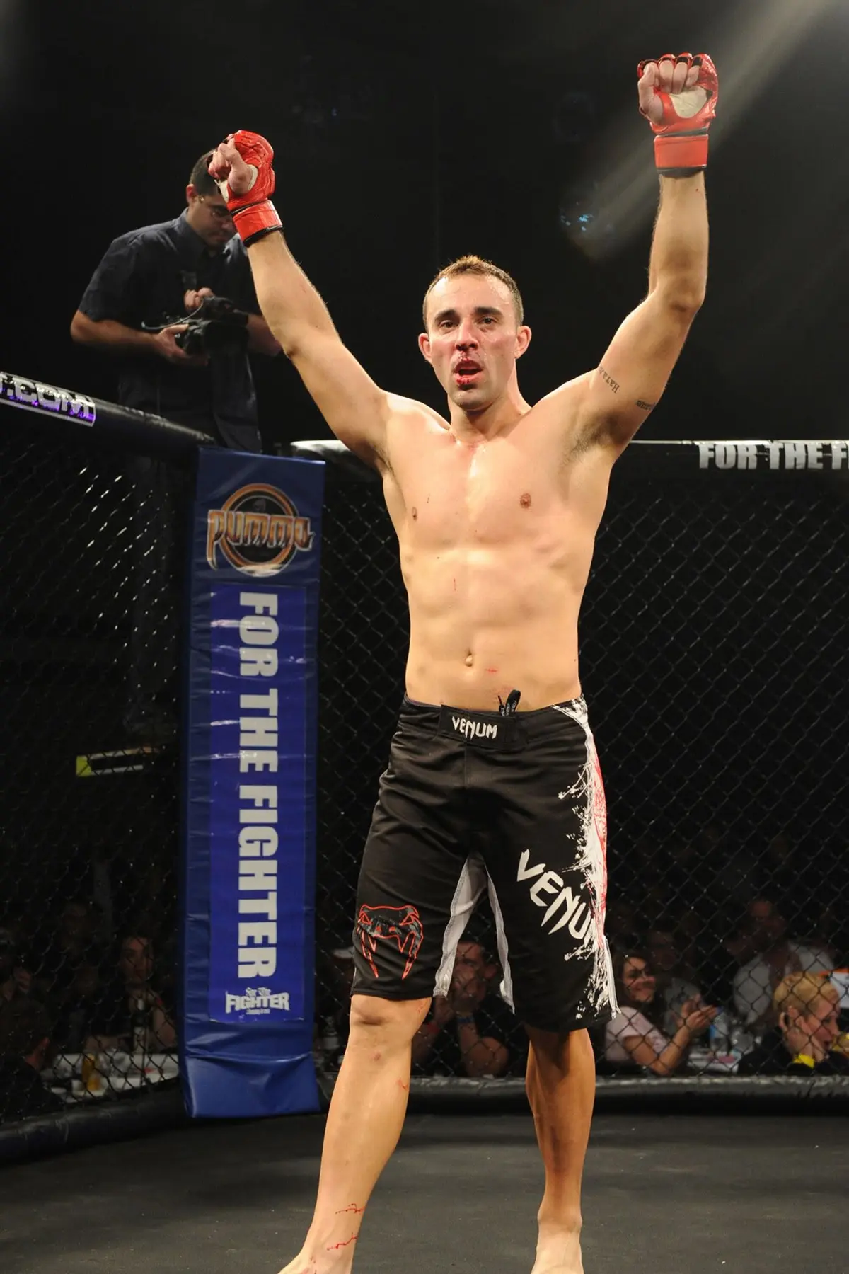 Nikolai Babkoff after an MMA fight
