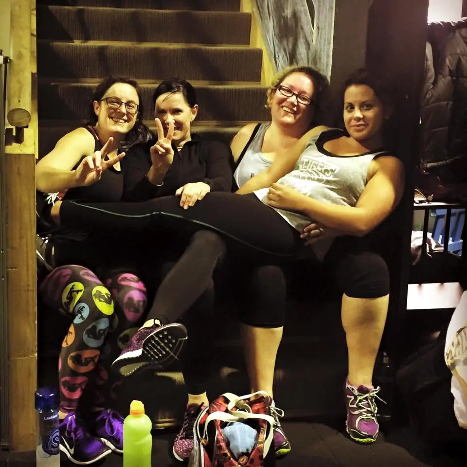Xtreme Athlete clients enjoying time together after training