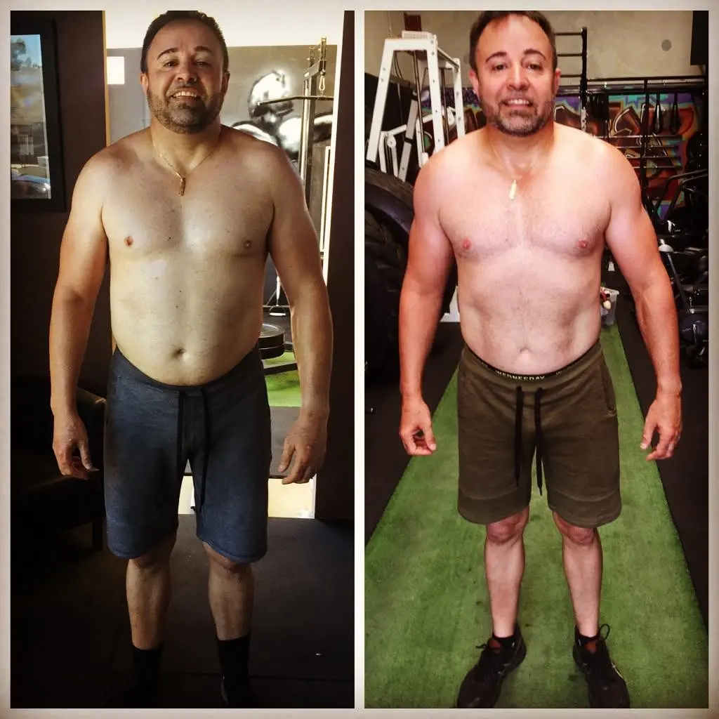 Jean-Luc before and after Xtreme Athlete transformation results